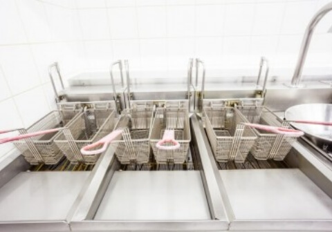 Heat exchanger used in gas fryer